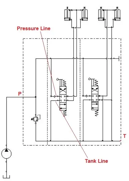 Hydraulic Schematic without Power Beyond Feature